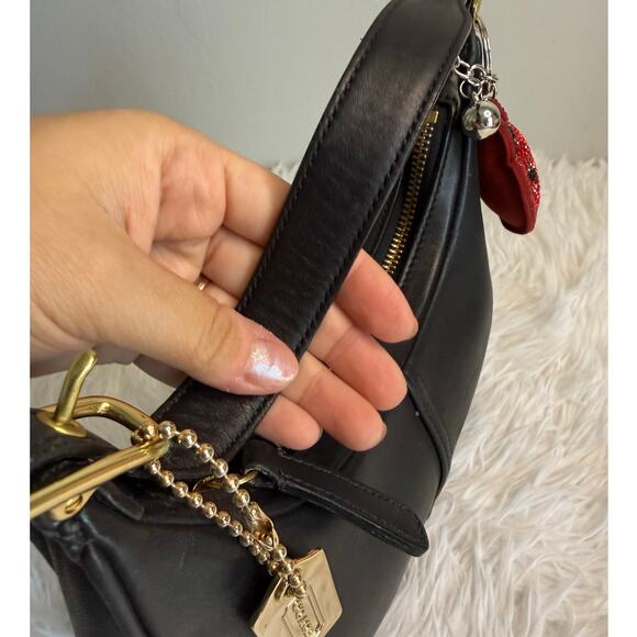 y2k COACH Vintage 2002 Legacy Top Zip West Hobo Shoulder Bag Black - Picture 8 of 9